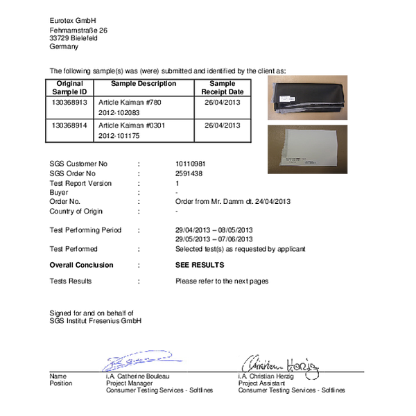 keimo - tensil strenght abrasion wet dry color ageing